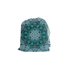 Blue Gem Drawstring Pouch (small) by LW323