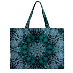 Blue Gem Zipper Mini Tote Bag by LW323