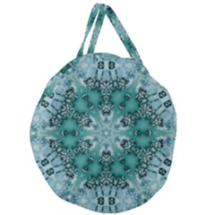 Blue Gem Giant Round Zipper Tote by LW323