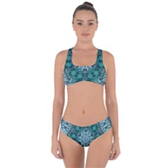 Blue Gem Criss Cross Bikini Set by LW323