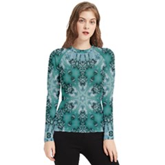 Blue Gem Women s Long Sleeve Rash Guard