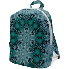 Blue Gem Zip Up Backpack by LW323