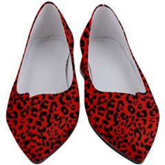 Red And Black Leopard Spots, Animal Fur Women s Block Heels  by Casemiro