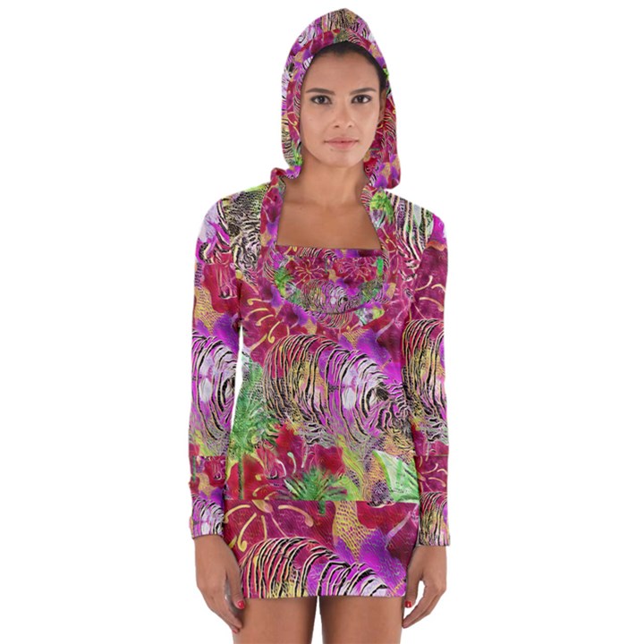 Jungle Love Long Sleeve Hooded T-shirt