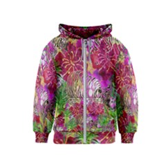 Jungle Love Kids  Zipper Hoodie by PollyParadise