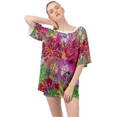 Jungle Love Oversized Chiffon Top by PollyParadise