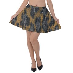 Animalprint Velvet Skater Skirt