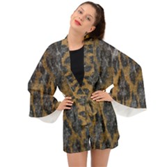 Animalprint Long Sleeve Kimono by PollyParadise