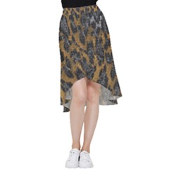 Animalprint Frill Hi Low Chiffon Skirt