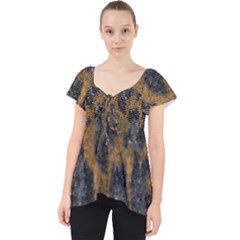 Animalprint Lace Front Dolly Top