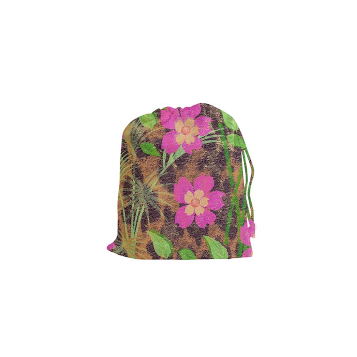 Jungle floral Drawstring Pouch (XS)