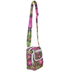 Jungle Floral Shoulder Strap Belt Bag by PollyParadise