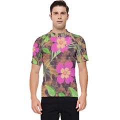 Jungle Floral Men s Short Sleeve Rash Guard