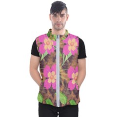 Jungle Floral Men s Puffer Vest