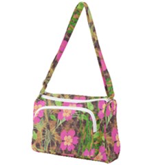 Jungle Floral Front Pocket Crossbody Bag by PollyParadise