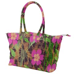 Jungle Floral Canvas Shoulder Bag by PollyParadise