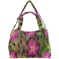 Jungle Floral Double Compartment Shoulder Bag by PollyParadise