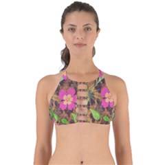 Jungle Floral Perfectly Cut Out Bikini Top by PollyParadise