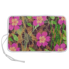 Jungle Floral Pen Storage Case (l) by PollyParadise