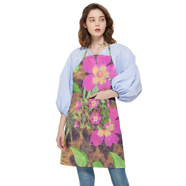 Jungle floral Pocket Apron