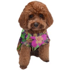 Jungle Floral Dog T-shirt by PollyParadise