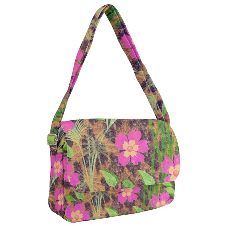 Jungle floral Courier Bag