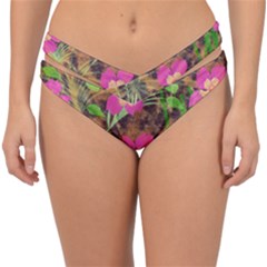 Jungle Floral Double Strap Halter Bikini Bottom