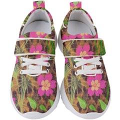 Jungle Floral Kids  Velcro Strap Shoes by PollyParadise