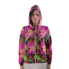 Jungle Floral Women s Hooded Windbreaker