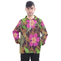 Jungle Floral Men s Half Zip Pullover