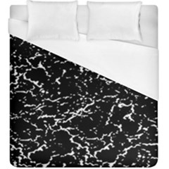 Black And White Grunge Abstract Print Duvet Cover (king Size) by dflcprintsclothing