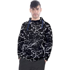 Black And White Grunge Abstract Print Men s Pullover Hoodie by dflcprintsclothing