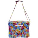 Pansies  Watercolor Flowers Cross Body Office Bag View3