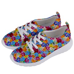 Pansies  Watercolor Flowers Women s Lightweight Sports Shoes by SychEva