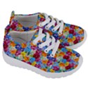 Pansies  Watercolor Flowers Kids  Lightweight Sports Shoes View3