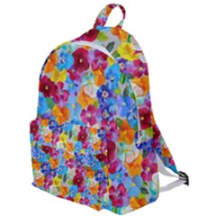 Pansies  Watercolor Flowers The Plain Backpack by SychEva