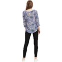 Folk floral pattern. Abstract flowers surface design. Seamless pattern Chiffon Quarter Sleeve Blouse View2