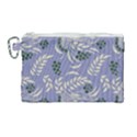 Folk floral pattern. Abstract flowers surface design. Seamless pattern Canvas Cosmetic Bag (Large) View1