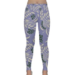 Folk Floral Pattern  Abstract Flowers Surface Design  Seamless Pattern Lightweight Velour Classic Yoga Leggings by Eskimos