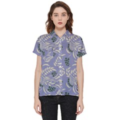 Folk Floral Pattern  Abstract Flowers Surface Design  Seamless Pattern Short Sleeve Pocket Shirt by Eskimos