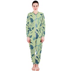 Folk Floral Pattern  Abstract Flowers Surface Design  Seamless Pattern Onepiece Jumpsuit (ladies)  by Eskimos