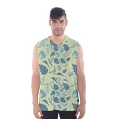 Folk Floral Pattern  Abstract Flowers Surface Design  Seamless Pattern Men s Basketball Tank Top by Eskimos