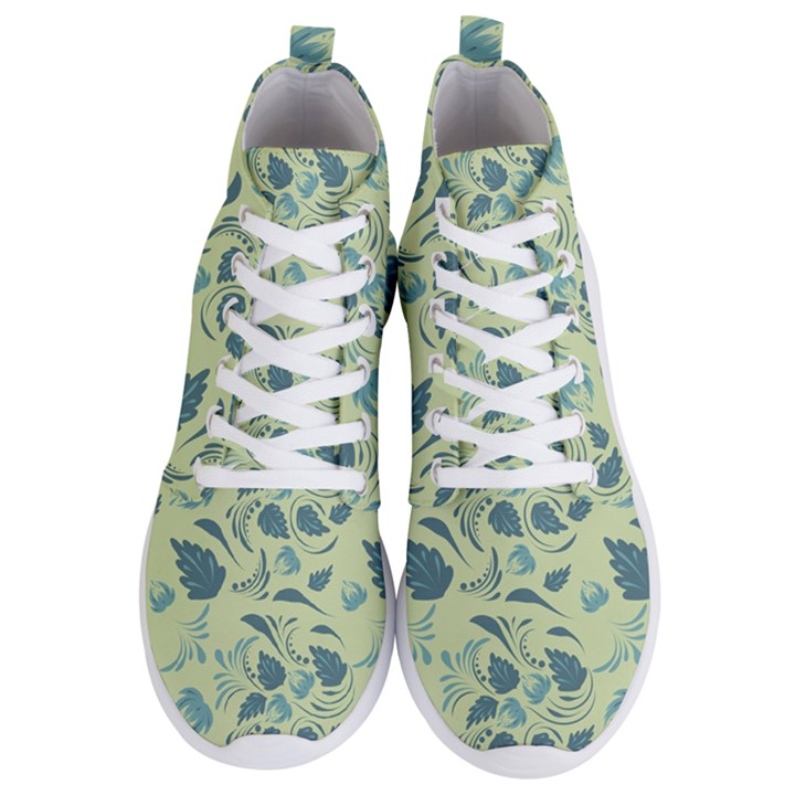 Folk floral pattern. Abstract flowers surface design. Seamless pattern Men s Lightweight High Top Sneakers