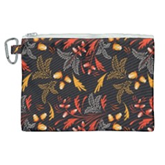 Folk Floral Pattern  Abstract Flowers Surface Design  Seamless Pattern Canvas Cosmetic Bag (xl) by Eskimos