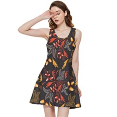 Folk Floral Pattern  Abstract Flowers Surface Design  Seamless Pattern Inside Out Racerback Dress by Eskimos