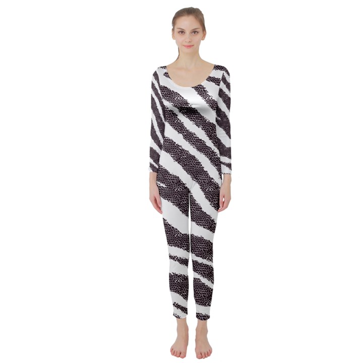 Zebra Long Sleeve Catsuit