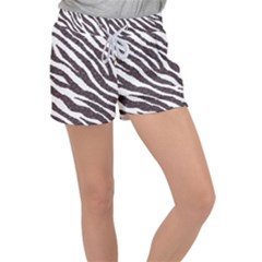 Zebra Velour Lounge Shorts by PollyParadise