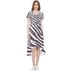 Zebra High Low Boho Dress