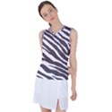 Zebra Women s Sleeveless Sports Top View1