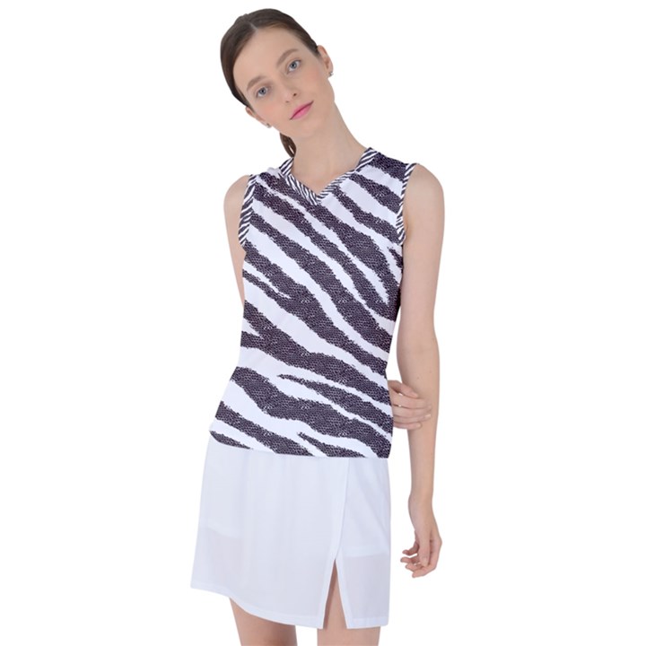 Zebra Women s Sleeveless Sports Top